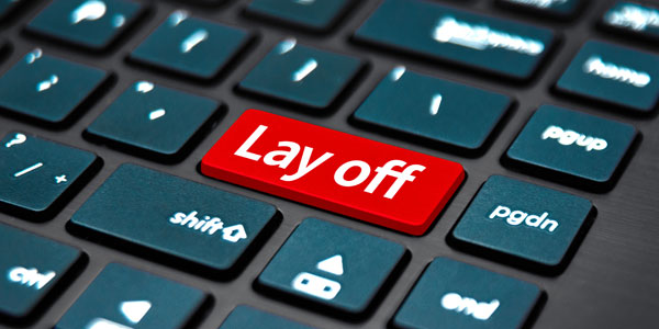 해고라는 단어가 있는 키보드